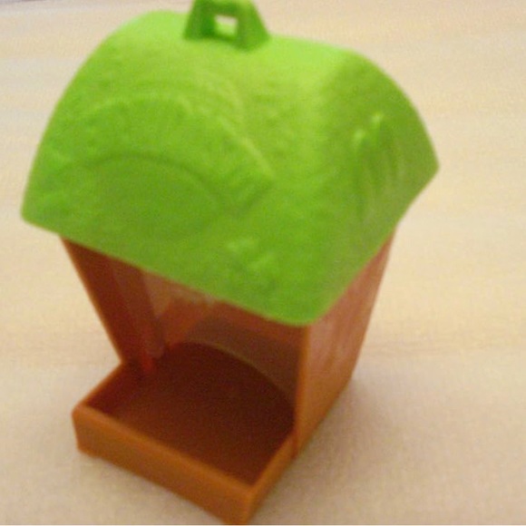 NWT🦜MCDONALD’S VINTAGE HAPPY MEAL TOY EARTH DAYS GREEN AND BROWN BIRDFEEDER - Picture 3 of 3